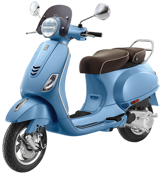 blue vespa scooter online